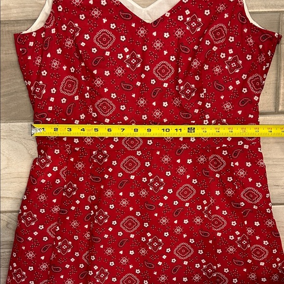 Anne Klein Red Geometric Mini Dress - Picture 9 of 10